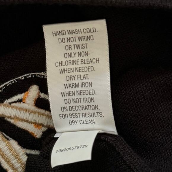 CROFT & BARROW NWOT Cotton Penguins Ugly Christmas Cardigan Sweater L Black - Picture 5 of 6